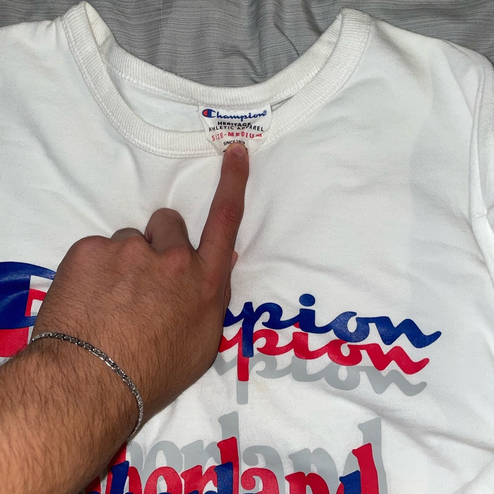 Champion Colab With Timberland Lightly Worn